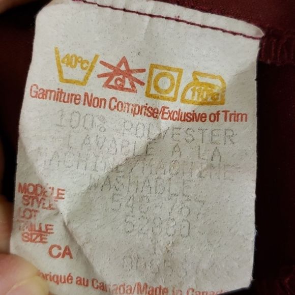 Career ❤🖤❤ Elements Wine Red 2 Piece Shirt Blouse Top - Picture 11 of 13